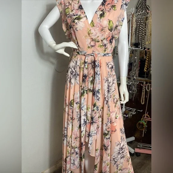 Eliza J Women's High Low Surplus Dress Size 8 - Picture 3 of 11